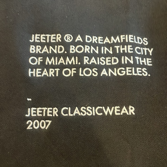 JEETER Classic Crewneck Sweatshirt Size medium New with Tags black - Picture 7 of 10
